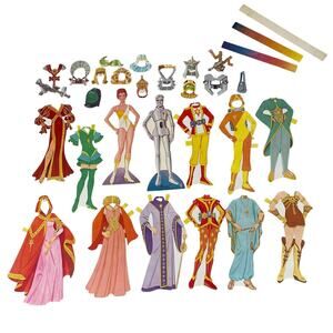 Vintage Star Princess and Pluta Paper Doll 1979 Whitman Cut Out Dolls READ